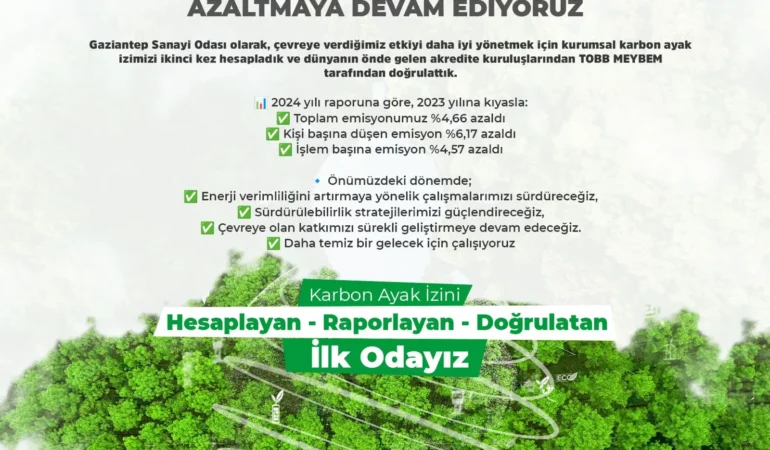  KURUMSAL KARBON AYAK İZİ AZALDI