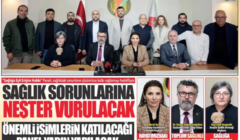 Sağlığa Eşit Erişim Hakkı PaneliGaziantep’te Düzenleniyor